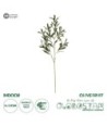 GloboStar® Artificial Garden OLIVE FRUIT BRANCH 21450 Τεχνητό Διακοσμητικό Κλαδί Ελίας Y92cm